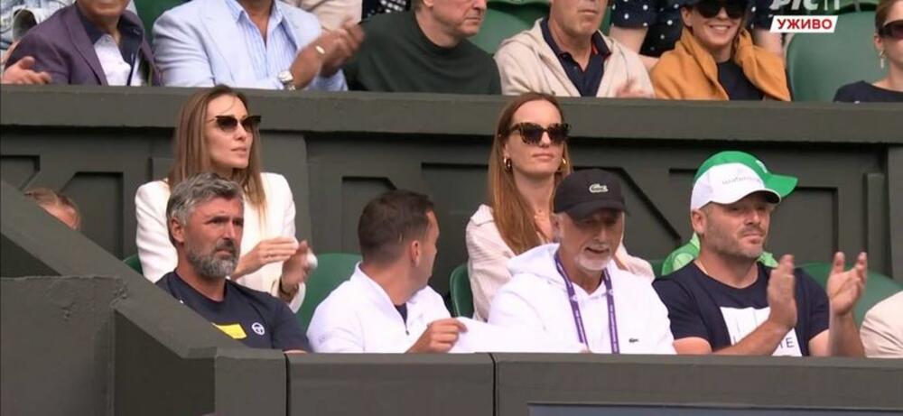 Loža Novaka Đokovića u prvom kolu Vimbldona