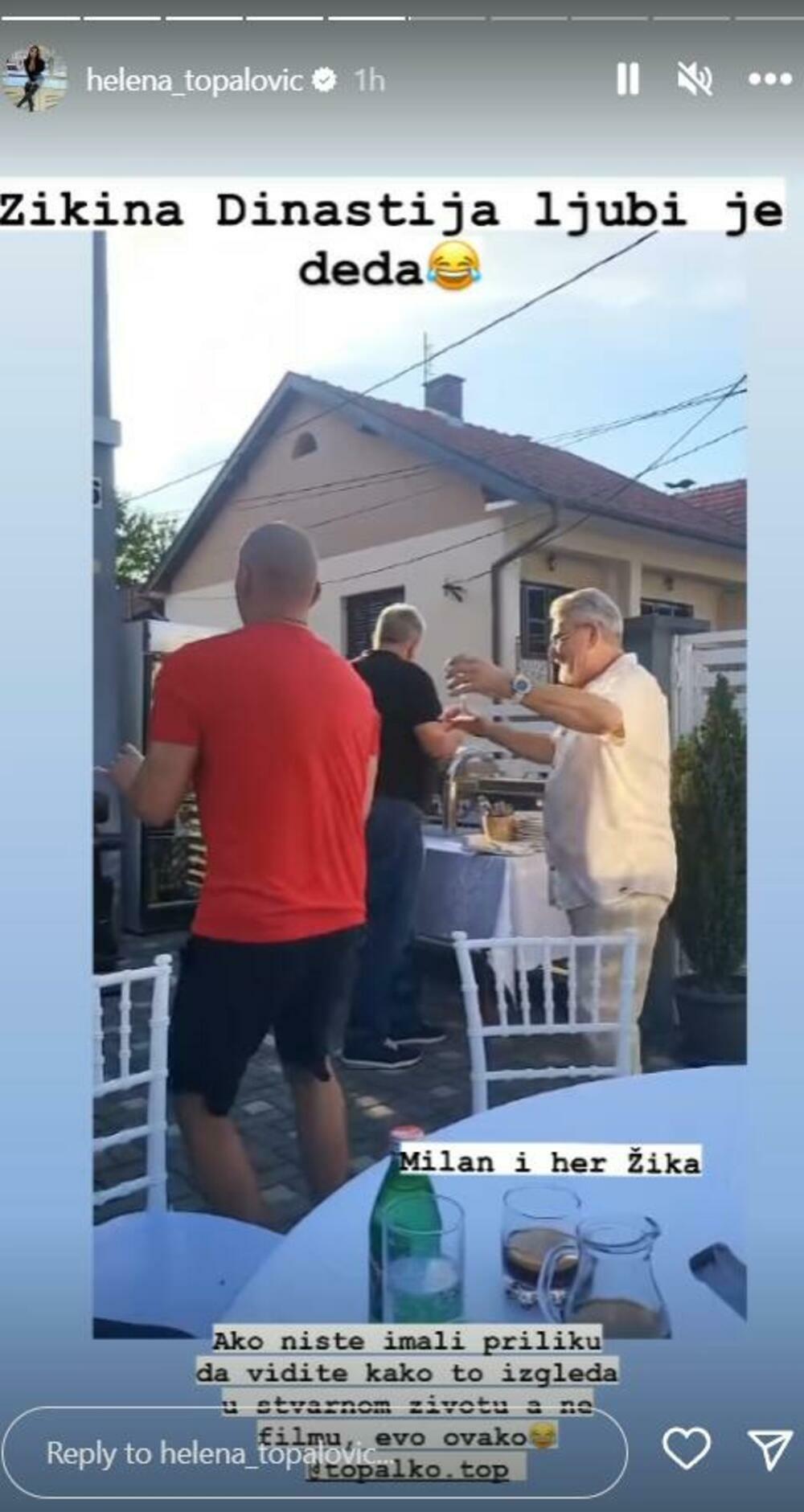 Topalko slavi rođenje unuke