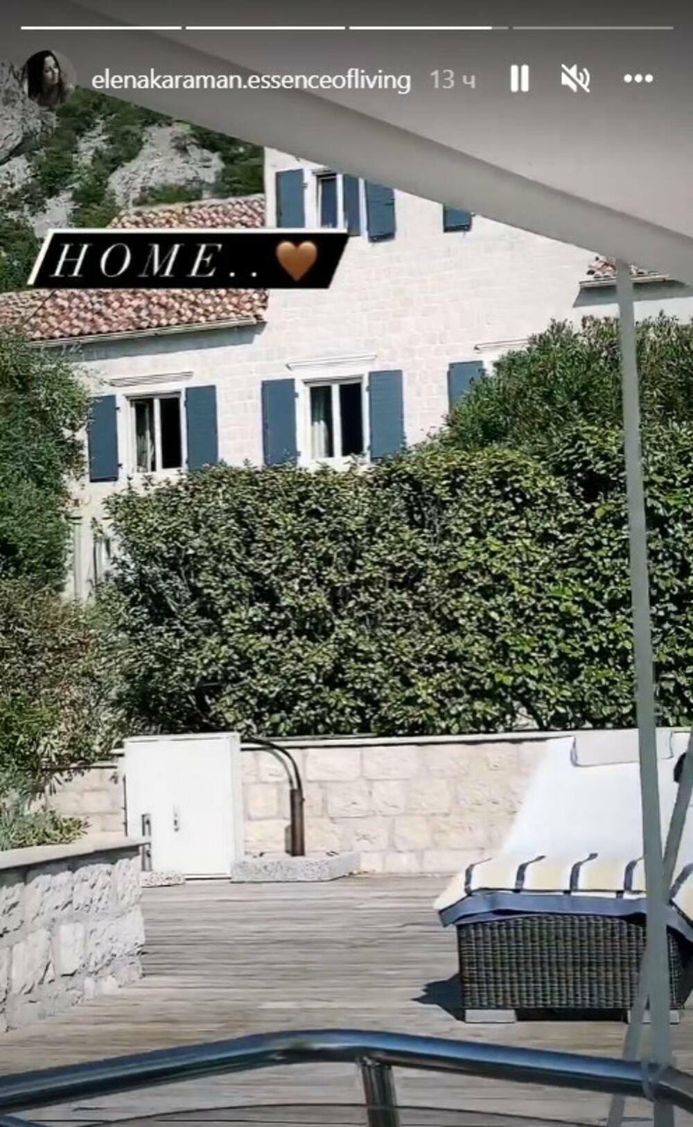 Elena pokazala luksuznu vilu