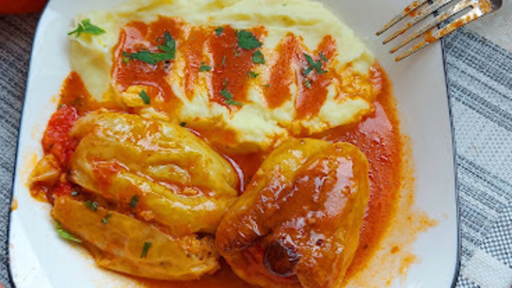 Punjene paprike, Punjene paprike sa ribom