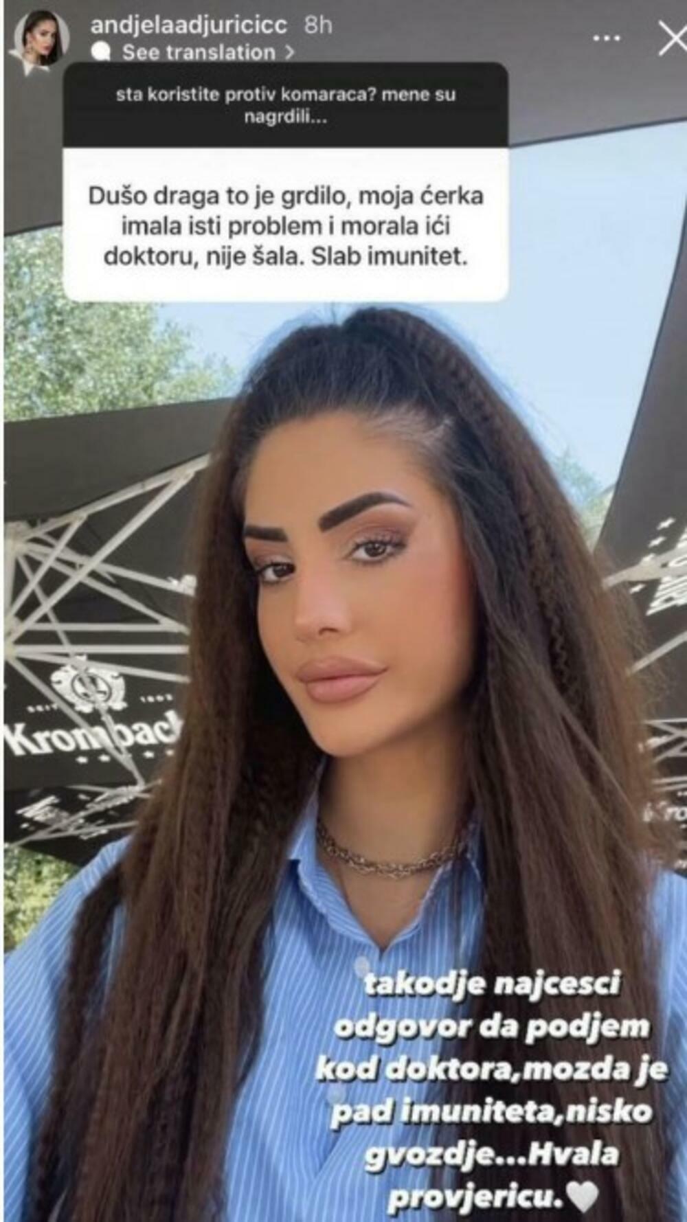  'Dušo draga, moja ćerka je imala isti problem i morala je da poseti doktora, nije šala. Slab imunitet' glasio se jedan od komentara