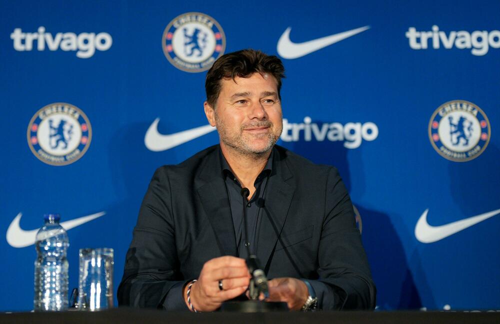 Maurisio Poketino na predstavljanju u Čelsiju