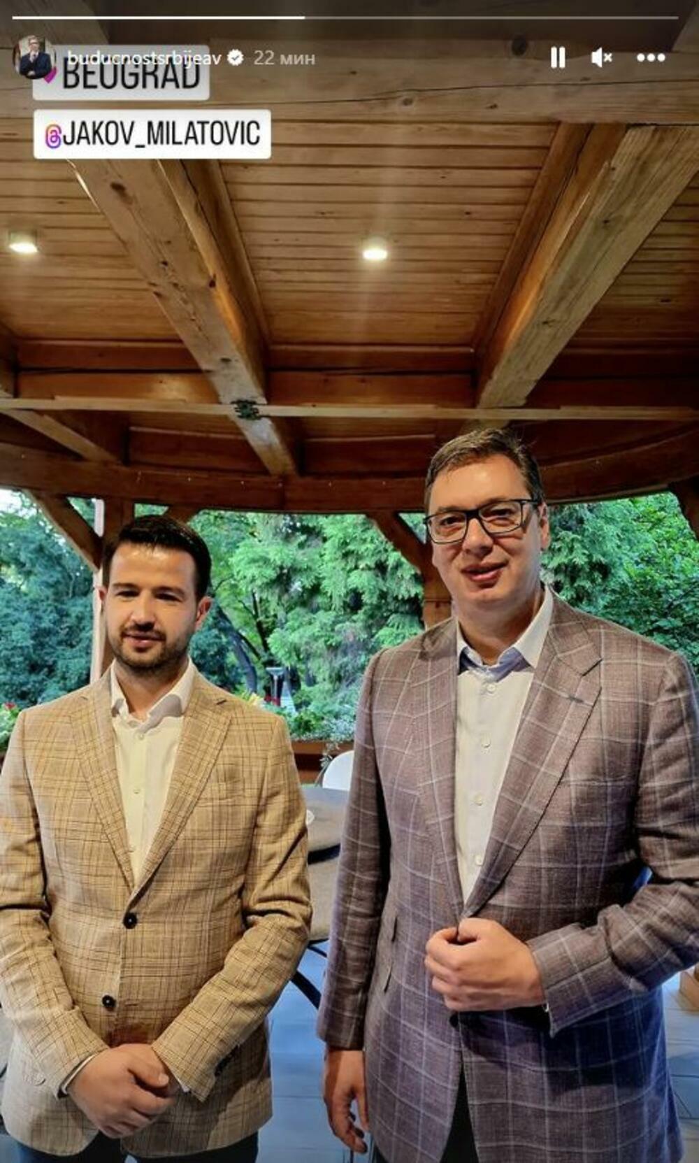 Jakov Milatović, Aleksandar Vučić