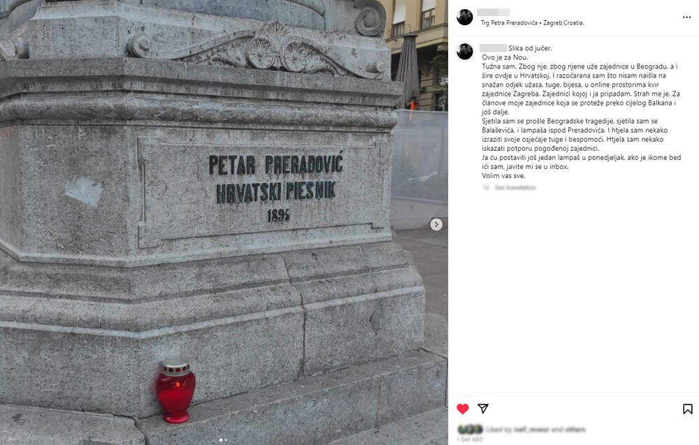 Fotografija i opis solidarnosti za Nou Milivojev