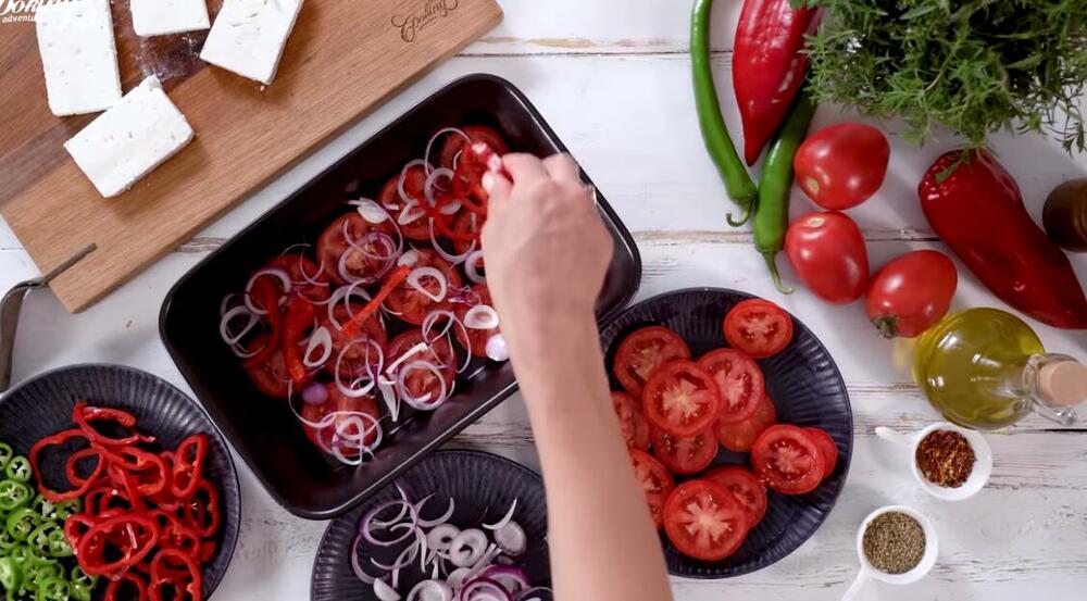 Povrće u rerni, Hrana, Jelo