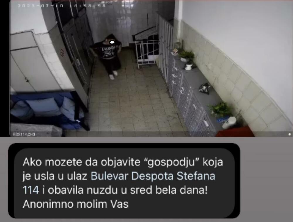 Žena obavila nuždu u zgradi