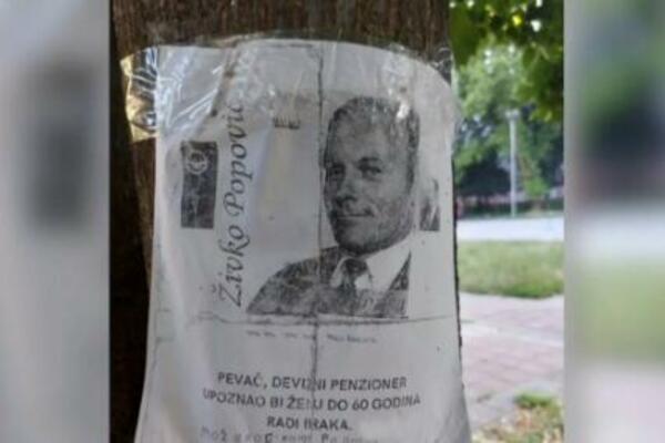 ŽIVKO TRAŽI ŽENU: "AKO NEĆE KOD MENE, MOGU I DA SE UDAM": Hit oglas deviznog penzionera osvanuo po parkovima u BG