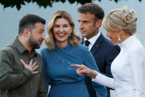 OLENA I BRIDŽIT IZDOMINIRALE NA NATO SAMITU: Supruga predsednika Francuske u SMELOM IZDANJU, sve PRIPIJENO (FOTO)
