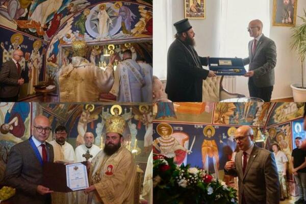 Vučević odlikovan Ordenom Svetog Stefana Štiljanovića najvišim odlikovanjem Eparhije osečkopoljske i baranjske