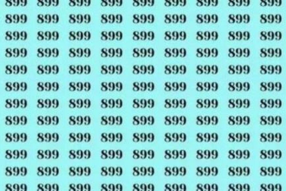 AKO ZA MANJE OD 20 SEKUNDI PRONAĐETE 869 MEĐU OVIM BROJEVIMA VI STE GENIJE: Imate IQ viši od PROSEKA
