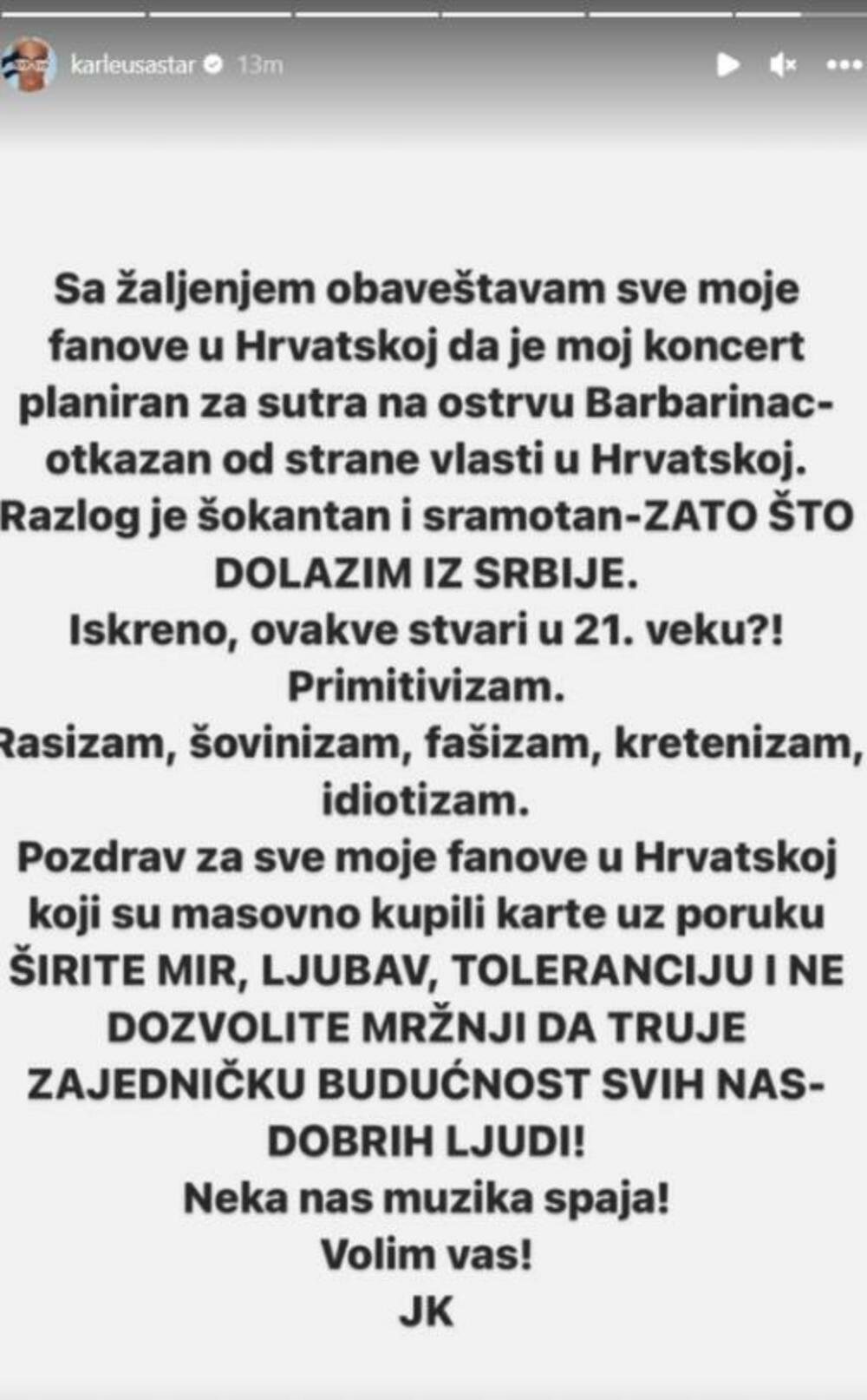 Jeleni Karleuši otkaazali nastup