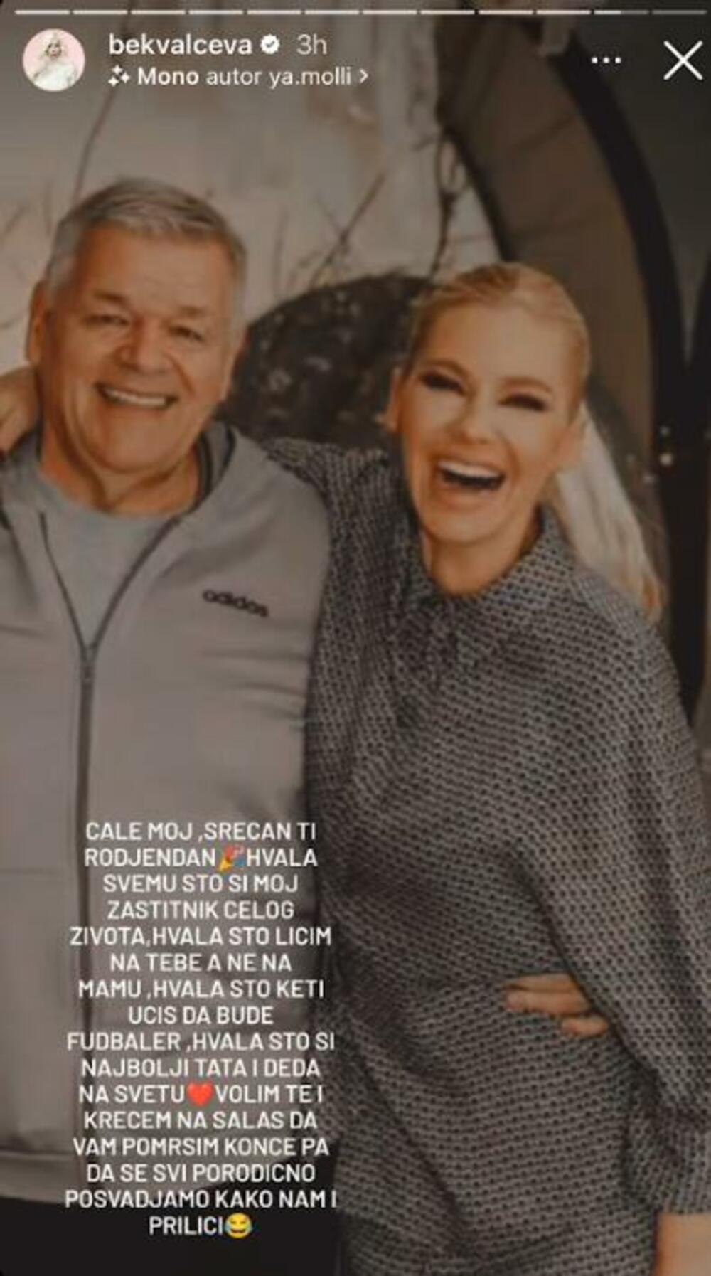 Objava Nataše Bekvalac