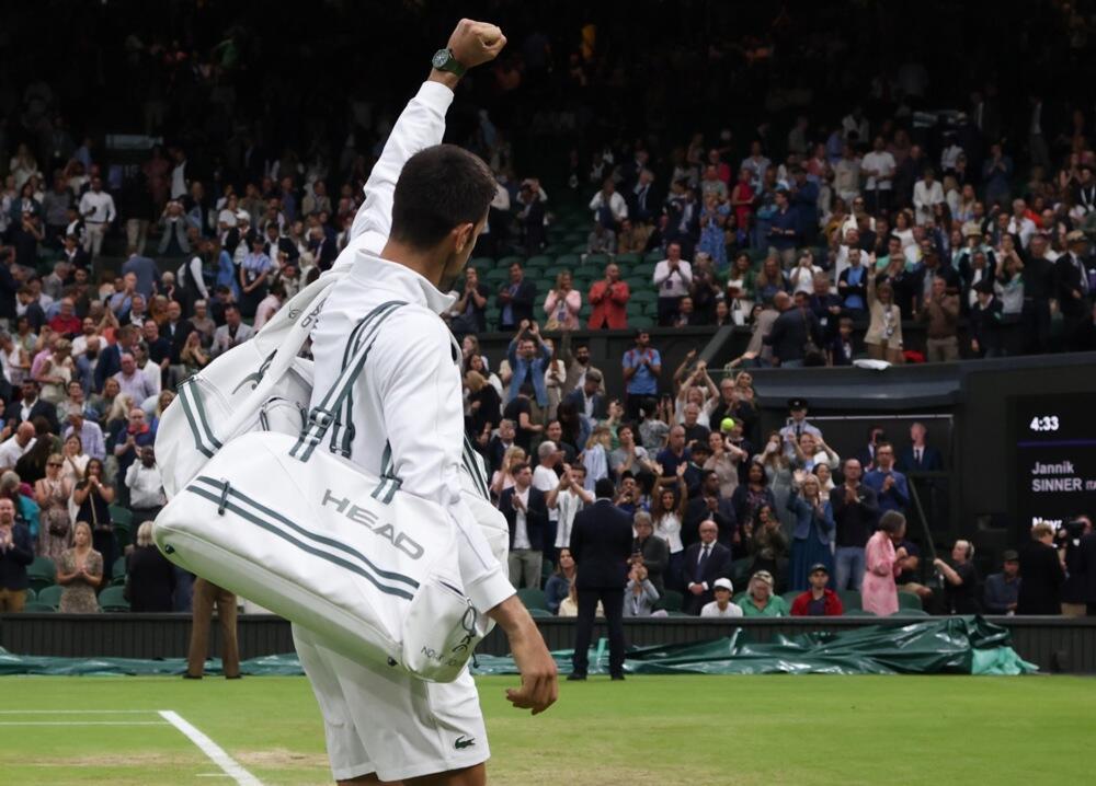 Novak Đoković posle pobede nad Janikom Sinerom