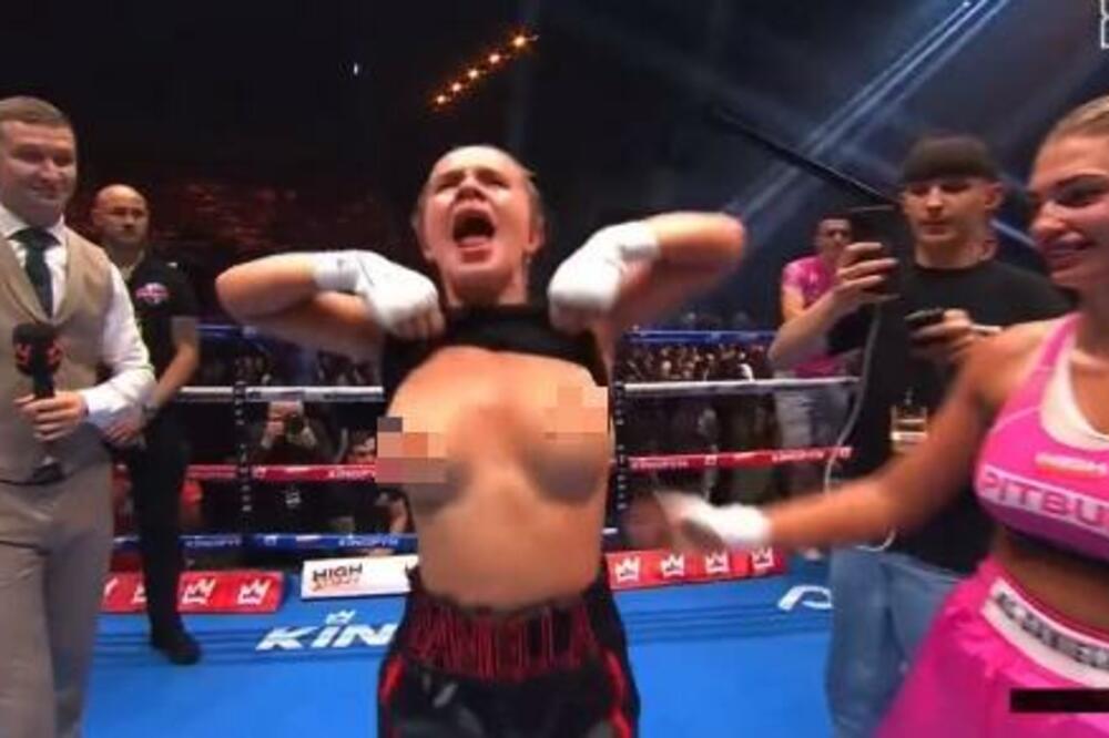 DANIJELA NIJE MOGLA DA SE KONTROLIŠE OD SREĆE: Podigla top i pokazala GOLE GRUDI u prenosu uživo! (VIDEO)