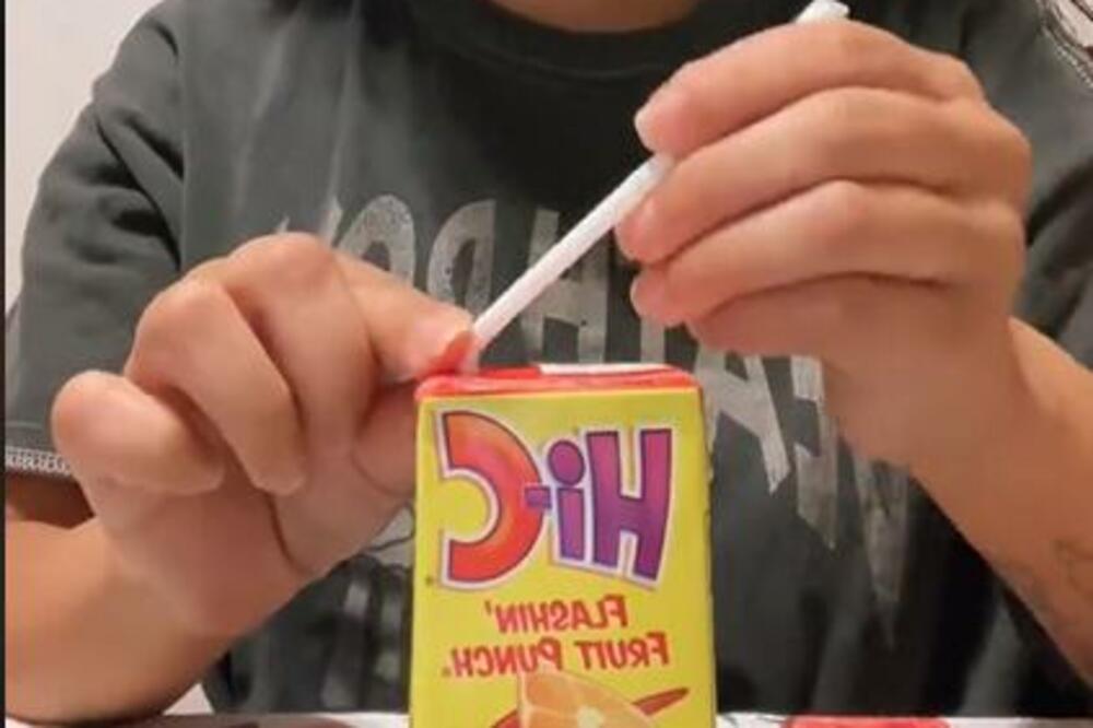 CEO ŽIVOT ŽIVITE U ZABLUDI: Ovo je jedini ispravan način za ISPIJANJE SOKA, slamčica se OVAKO UBADA (VIDEO)