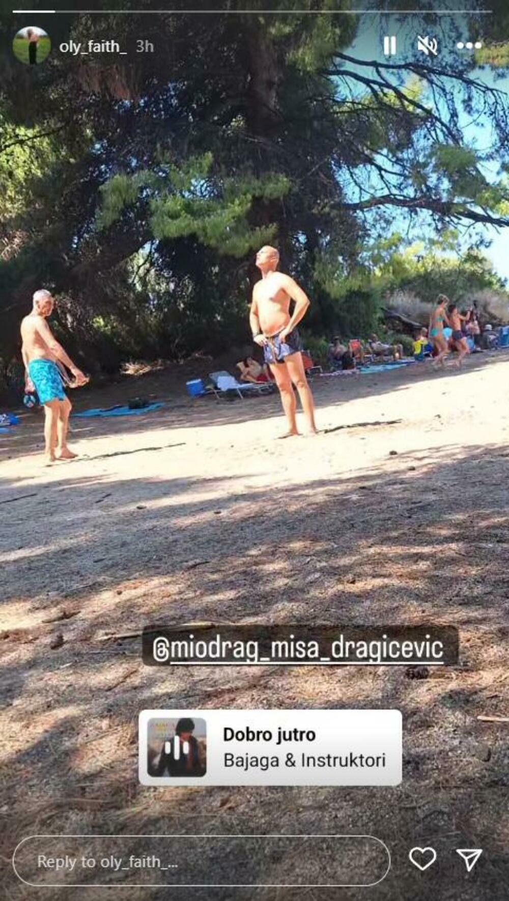 Miodrag i Olja Dragičević na letovanju sa ćerkom