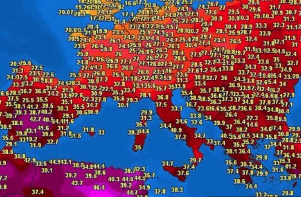 Vrućine u celoj Evropi