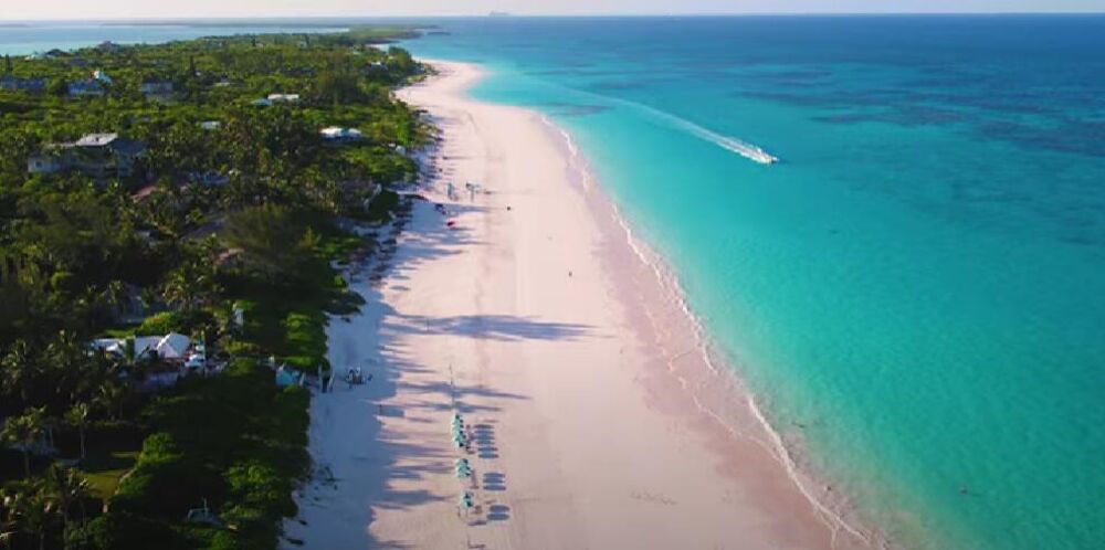 Ostrvo Harbor, Bahami, Plaža