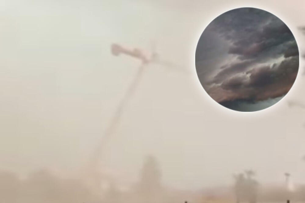 OVAJ MONSTRUM UPRAVO IDE KA SRBIJI! Pogledajte JEZIVU SCENU na nebu iznad Hrvatske pre NEVREMENA (VIDEO)