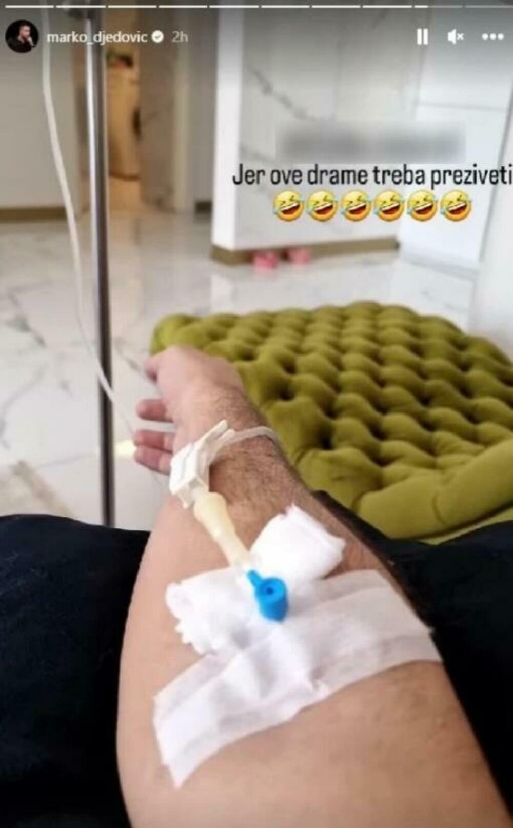 Voditelj završio na infuziji