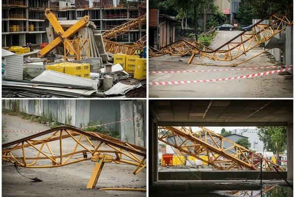 KRAJ BI BIO FATALAN SAMO 3 MINUTA KASNIJE?! Svedok pada kranova na Novom Beogradu otkrio STRAŠNE DETALJE!