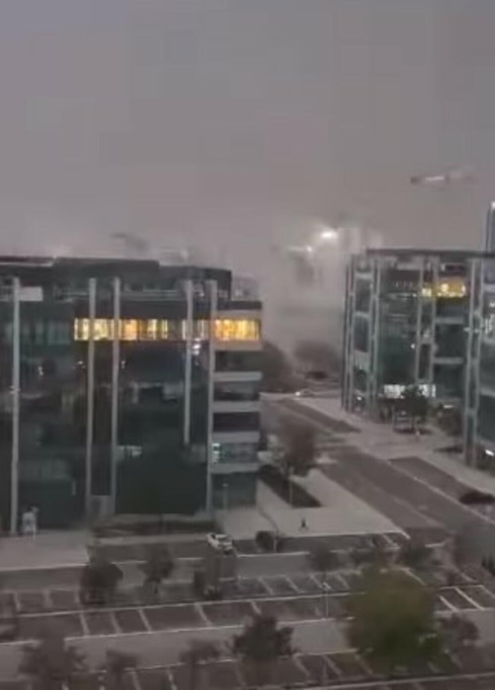 Pad krana u Beogradu