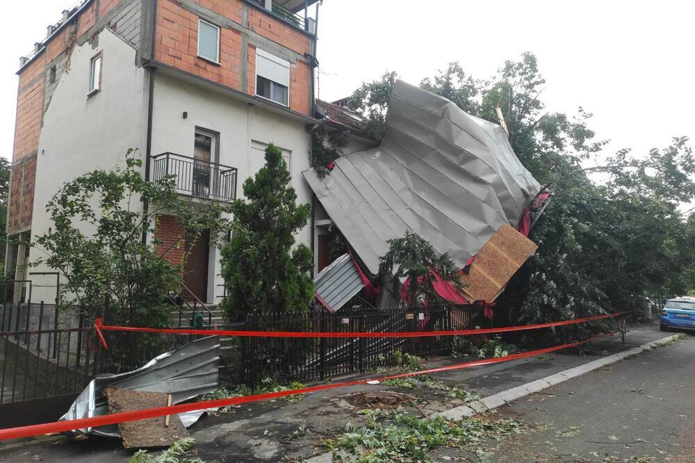 JOVANA JEDVA OSTALA ŽIVA SA DVOJE DECE USRED SUPERĆELIJSKE OLUJE: Limeni krov je krenuo ka njima, samo se čulo BUM!