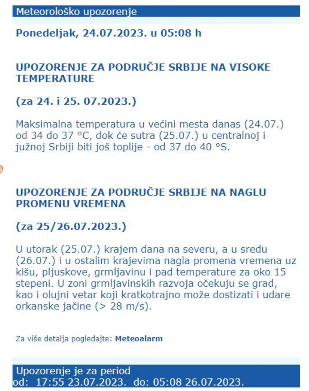 Upozorenje