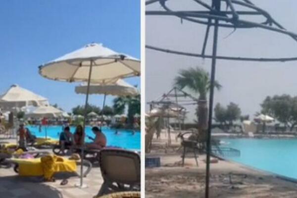 JEZIV SNIMAK HOTELA NA RODOSU PRE I POSLE RAZORNOG POŽARA: Na istoku više nema šta da GORI, ovo je SRCEPARAJUĆE