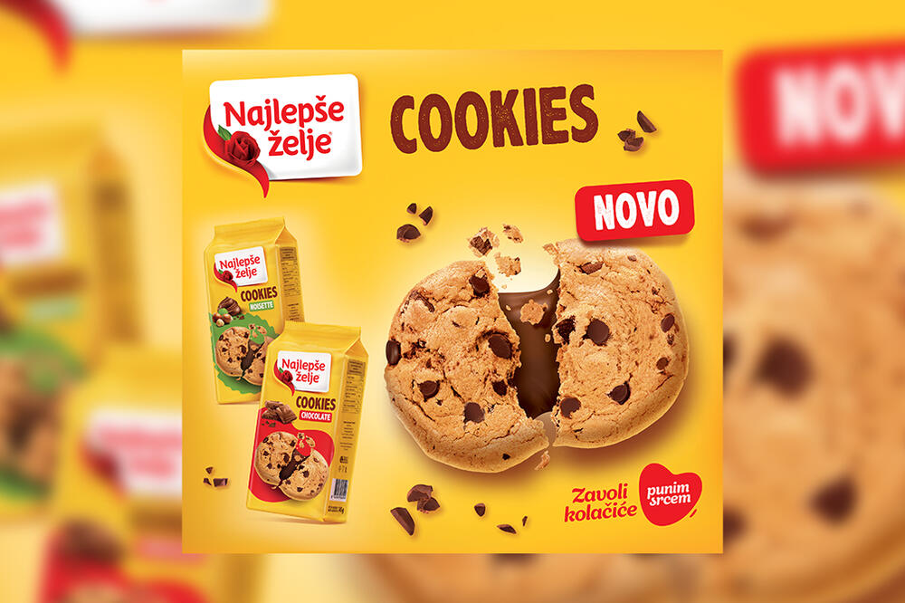 Iskusite novi oblik uživanja u omiljenoj čokoladi uz Najlepše želje Cookies