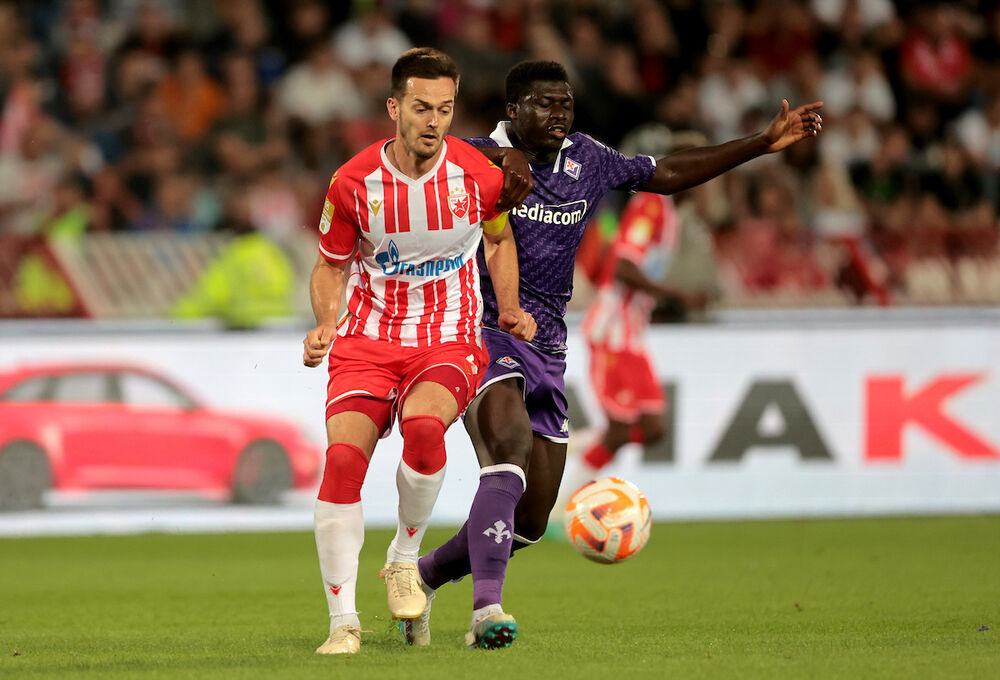 Detalj sa utakmice Crvene zvezde i Fiorentine