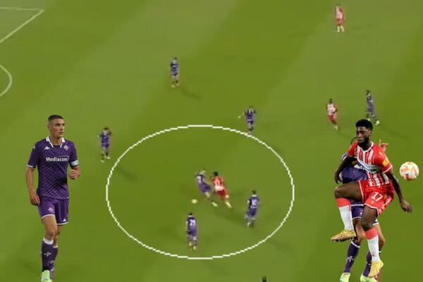 KRASO IZLOMIO BLEKIJA, DELIJE U EKSTAZI: Napadač Zvezde ponizio štopera Srbije i bivšeg asa Partizana! (VIDEO)