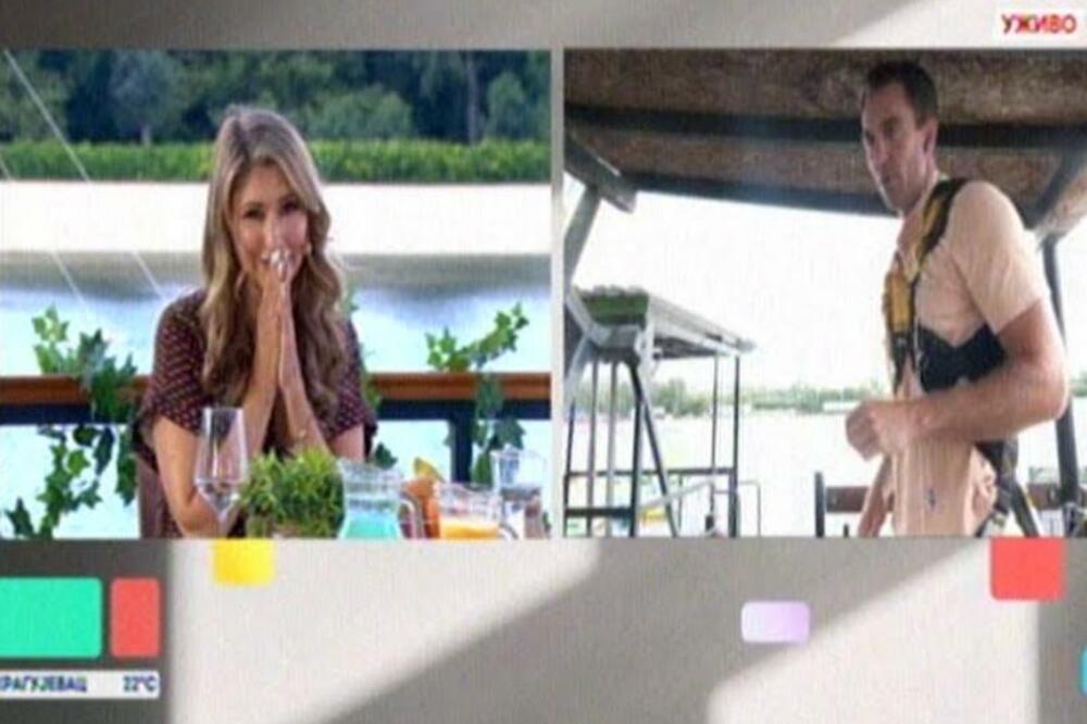 KRISTINA RADENKOVIĆ PRETRNULA OD STRAHA U UŽIVO PROGRAMU: Pogledajte šta je URADIO NJEN KOLEGA, svi u NEVERICI