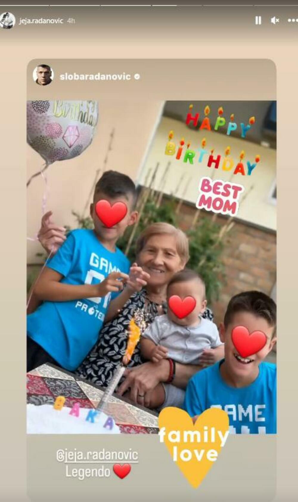 Jelena Radanović sa decom priredila iznenađenje Slobinoj majci