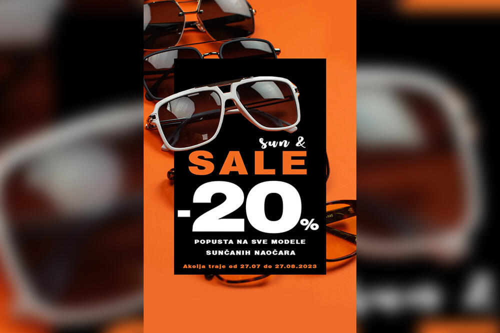LETNJE SNIŽENJE: Ne propustite da nabavite kvalitetne naočare za sunce po povoljnim cenama!