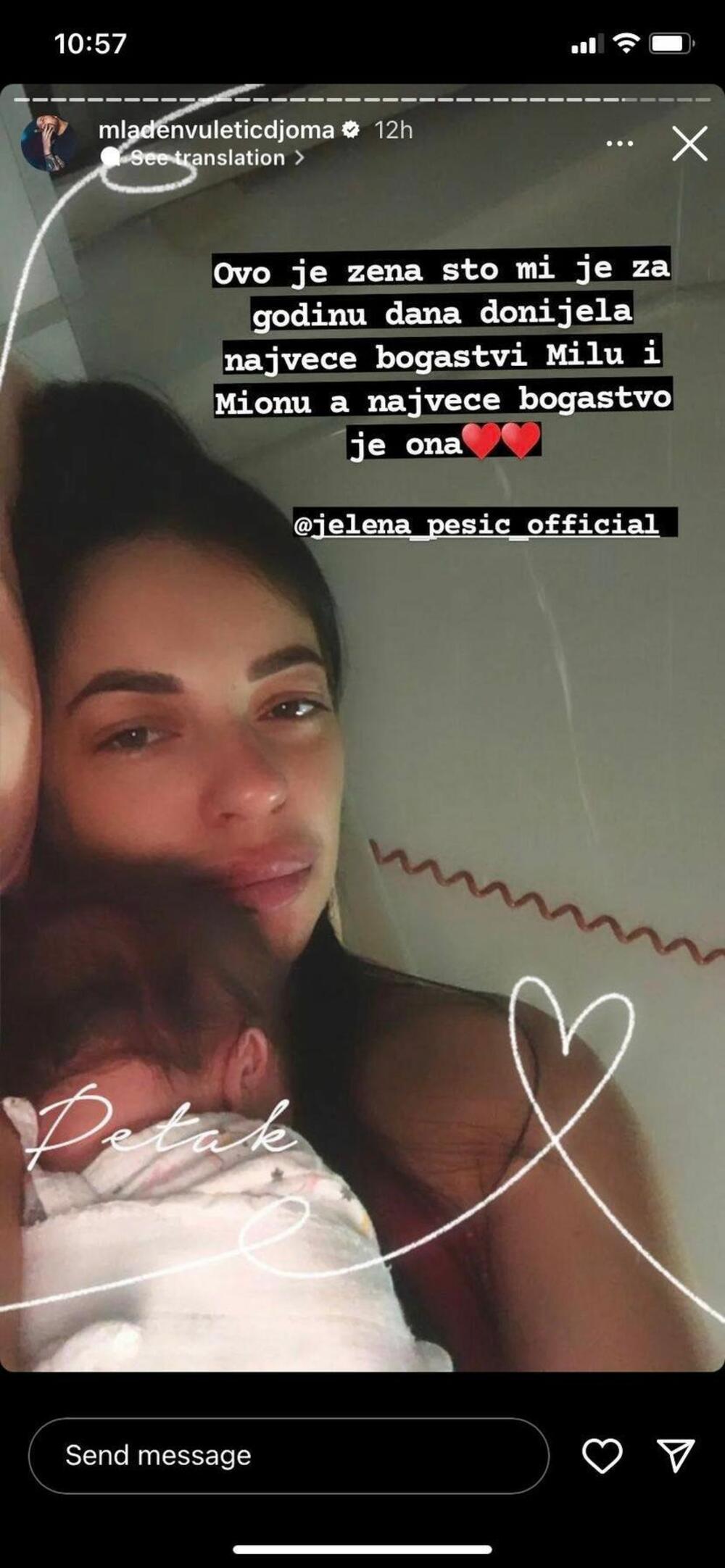 Oglasila se Jelena Pešić nakon porođaja