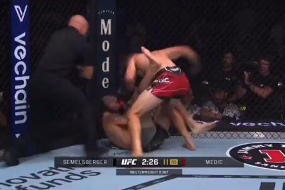 ZVALI STE DOKTORA? Uroš Medić moćnim udarcem iz okreta patosirao Amerikanca, masa podivljala! (VIDEO)