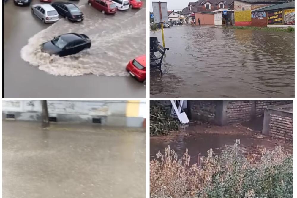 PLJUSAK ZADAO GLAVOBOLJE SUBOTIČANIMA, GRAD "PLIVAO" U VODI: Auta se PROBIJALA kroz BUJICE na ULICAMA (FOTO)