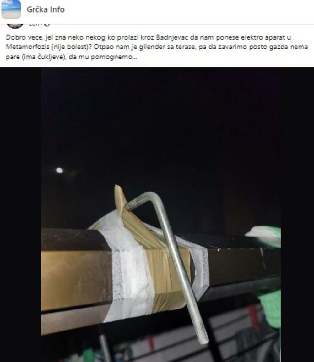 Objava u grupi Grčka info