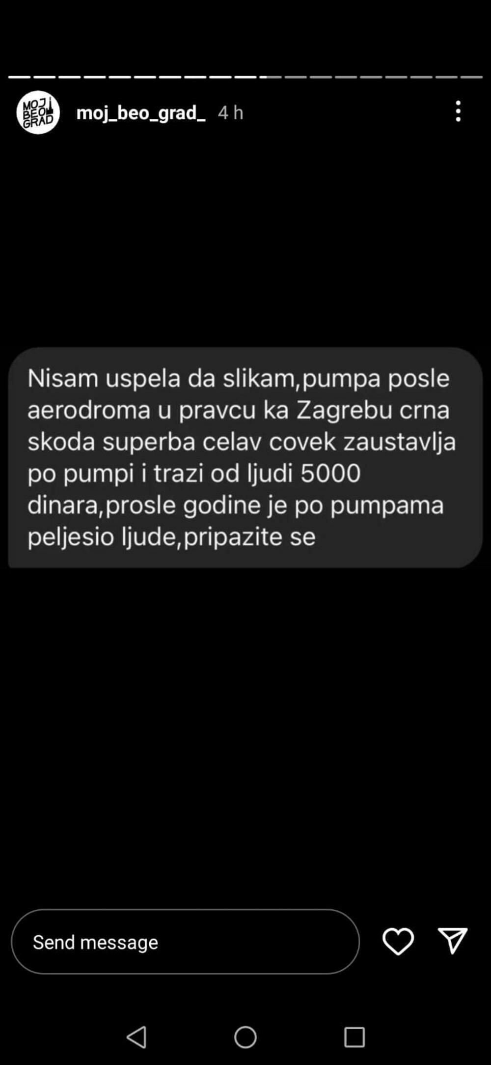 Objava o pljačkašu