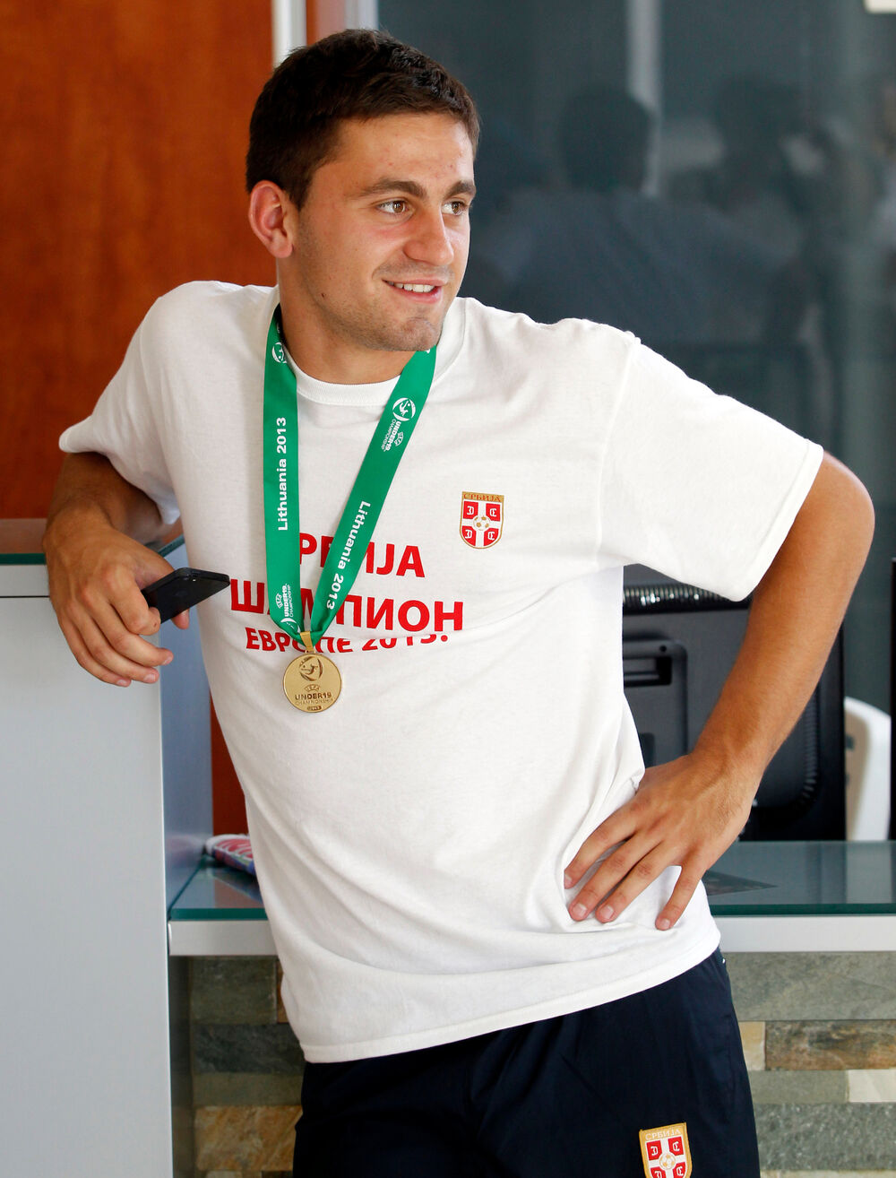 Dejan Meleg 2013. kao šampion Evrope