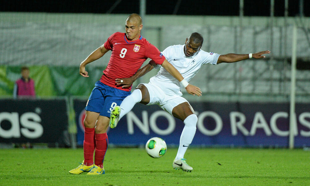 Uroš Đurđević na utakmici Francuske i Srbije