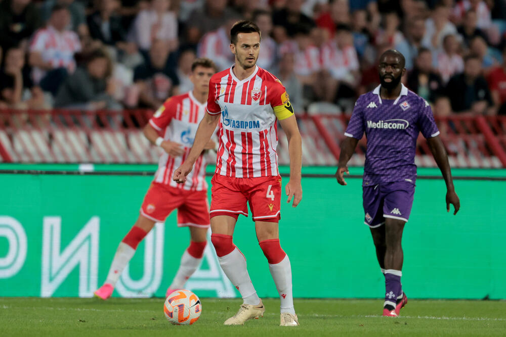 Mirko Ivanić na utakmici Crvene zvezde i Fiorentine