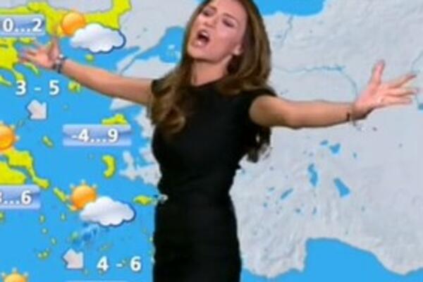 GRČKA VODITELJKA NAPRAVILA HAOS U PROGRAMU UŽIVO: Sa njom je i NEVREME LAKŠE, Srbima OTPADAJU VILICE (VIDEO)