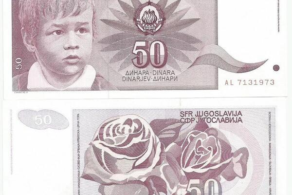 ZNATE LI KO JE MISTERIOZNI DEČAK SA NOVČANICE OD 50 DINARA IZ STARE JUGOSLAVIJE? Pogled mu je tužan, a evo i zašto