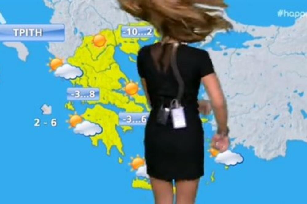 GRČKA VODITELJKA ZAPALILA SVE KOJI JE VIDE: Srbi je obožavaju, a kada pogledate snimak, biće vam jasno što (VIDEO)