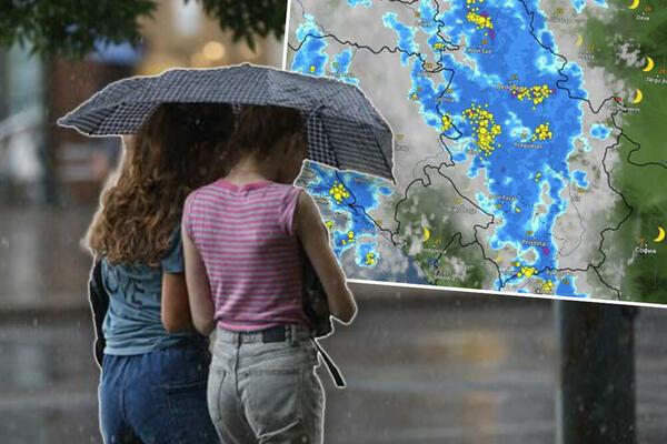 OVAKO ĆE SE NEVREME KRETATI KROZ SRBIJU IZ SATA U SAT: Pogledajte kada će kiša padati u VAŠEM GRADU (FOTO)