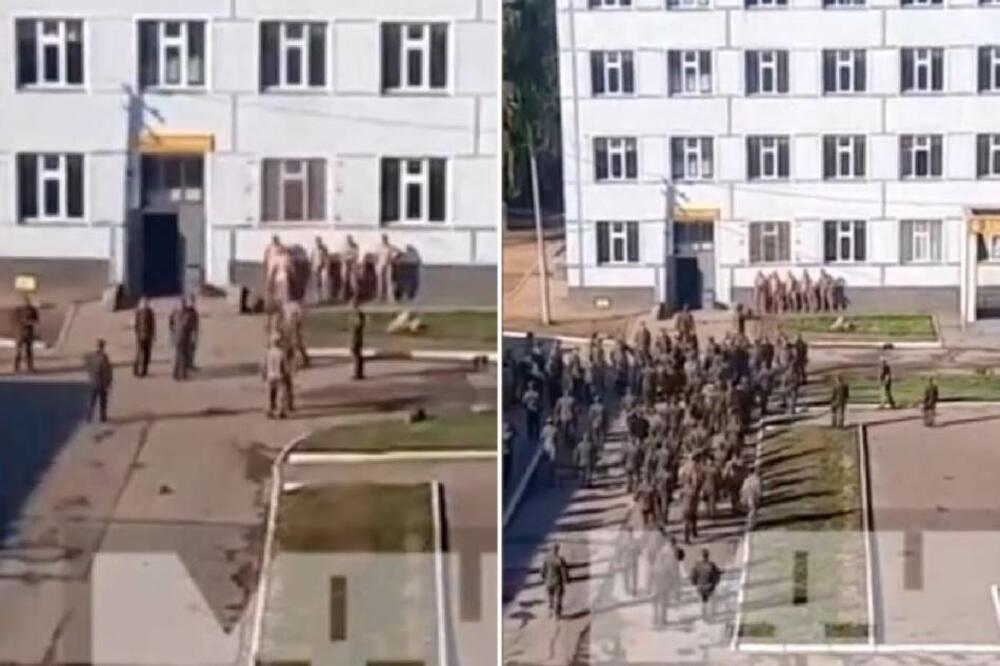 KOMANDANT SKINUO RUSKE VOJNIKE I MALTRETIRAO IH GOLE: Izašao je snimak koji gledate na svoju odgovornost (VIDEO)