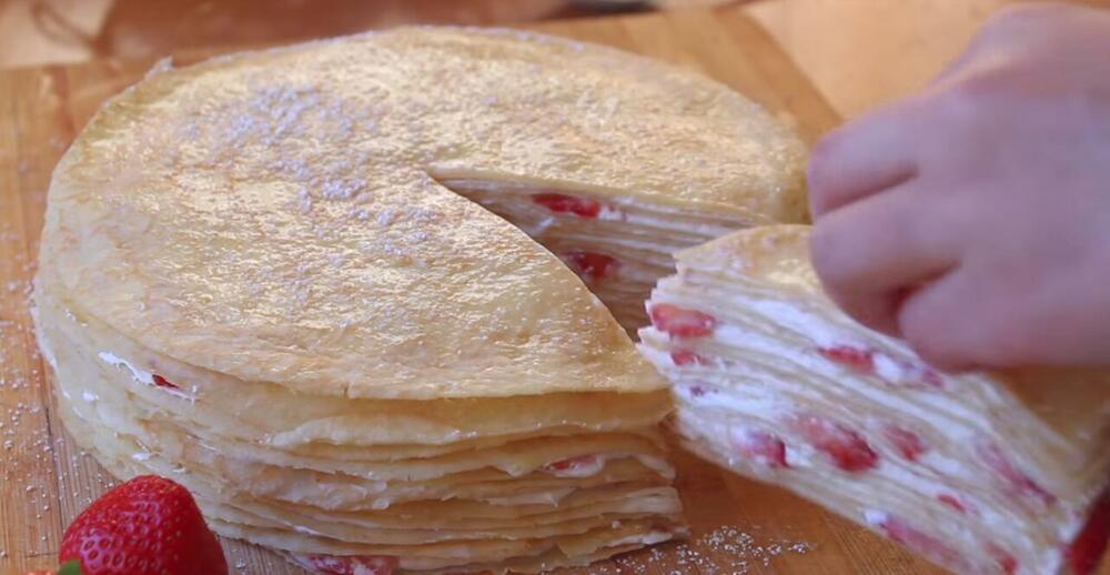 Torta, Torrta od palačinki, Torta od hiljadu palačinki