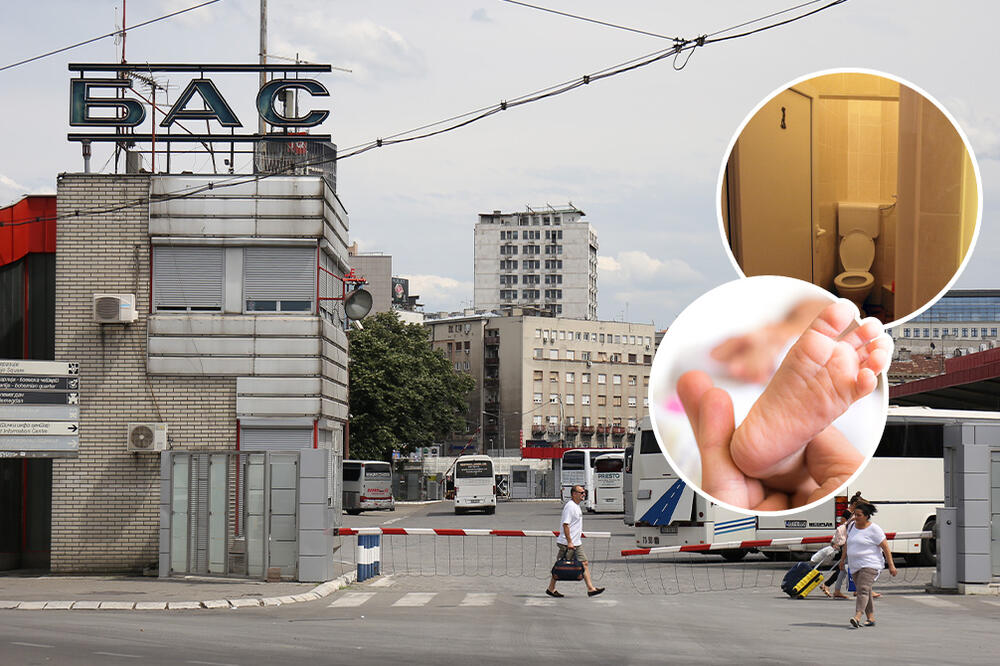 EVO U KAKVOM JE STANJU BEBA ROĐENA JUTROS U TOALETU AUTOBUSKE STANICE!